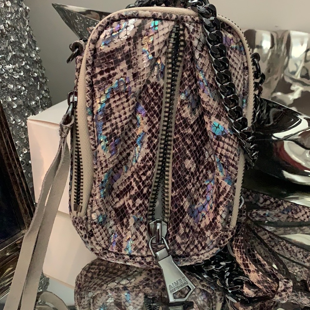 Aimee Kestenberg Metallic Python Crossbody - image 1